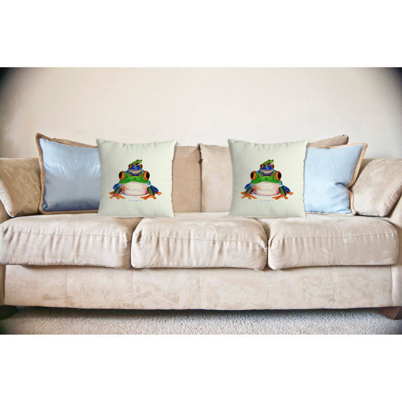 Coussin intérieur / extérieur Stacked Frogs