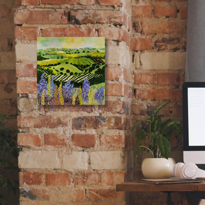  'Wildflower Ridge' by Allan Friedlander Canvas Wall Art, 12" x 12"