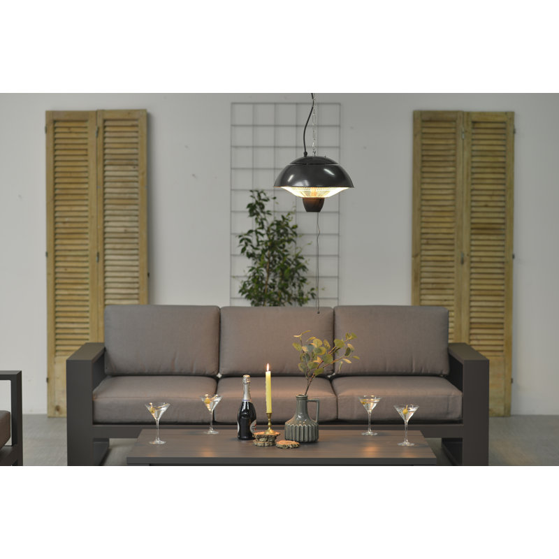Abert Electric Hanging Patio Heater, G, Royal Grey