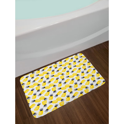 Tapis de bain star ananas