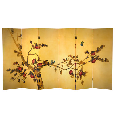 Halford 94.5" W x 48" H 6 - Panel Canvas Print Folding Room Divider by East Urban Home