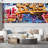 Vibrant Graffi Street Paint Peel & Stick Abstract Border-93867992