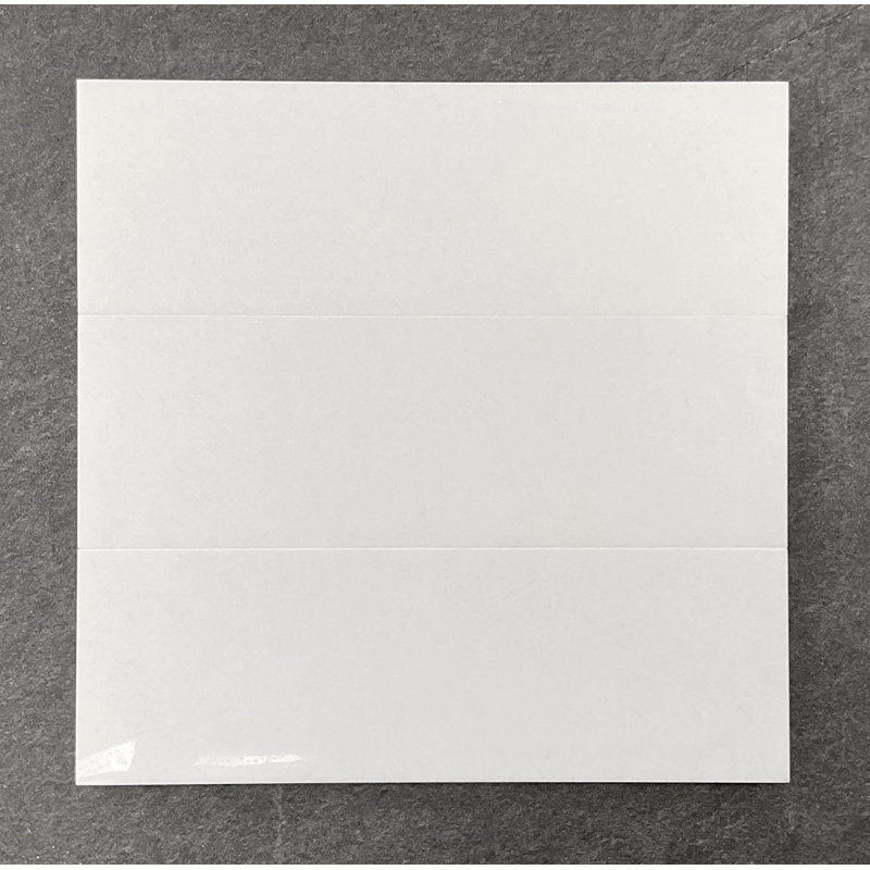 Carreau de plancher et de métro en marbre blanc 4 po x 12 po Thassos