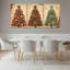 Ensemble de 3 tableaux muraux sur toile représentant un sapin de Noël de l'Ouest-744590239