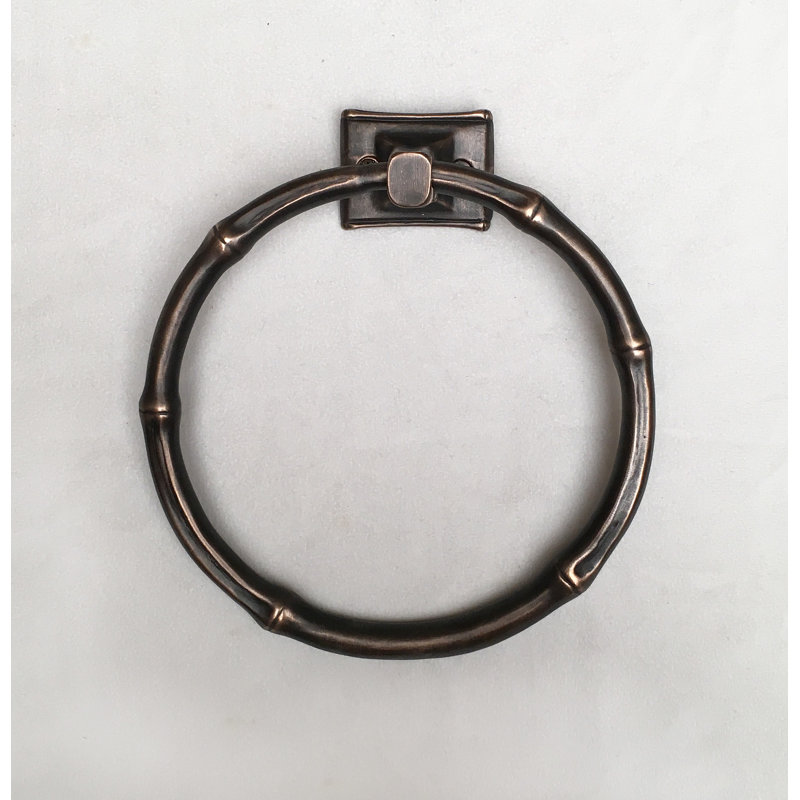 Anneau à serviettes en bambou 7", Bronze huilé