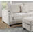 Ivory Color 3Pc Sectional Set Corduroy Upholstered LAF Sofa RAF Chaise Ottoman L-Sectional Living Room Furniture-2115801848