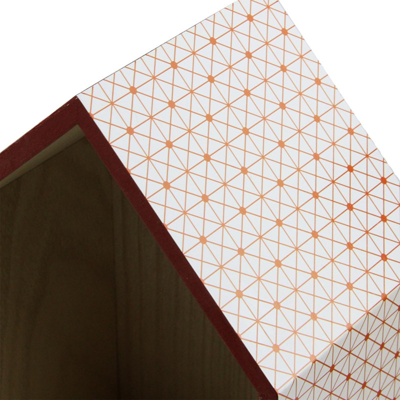 Basic Luxury Shadow Boxes with Accents 11.5 - 15.5", Rose Red