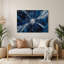 Art mural en métal bleu-1971519583