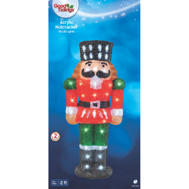 Acrylic Nutcracker LED Lighted Display