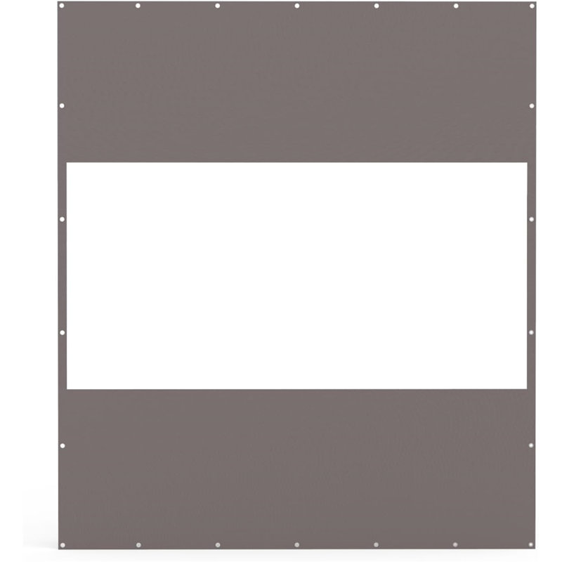 Rideau transparent d'extérieur robuste, Gris, H 118,9 po x l 83 po