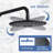 Handshower  Shower Head With Handheld Shower System With 8" Rain Shower Headrain Shower System Dual Shower Combo  Matte Black