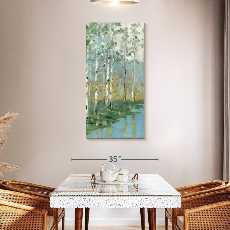 Birch Reflections III, H 48 po x l 24 po