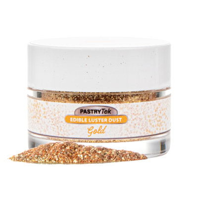 Poudre scintillante comestible dorée comestible de 0,17 oz pour 1 chocolat, pour la décoration de chocolat et de pâtisserie, poudre décorative de qualité alimentaire pour la cuisson, poudre dorée chatoyante