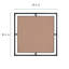 Metal Square Wall Mirror;Bathroom / Vanity Mirror;Metal Flat Wall Mirror-1434180887