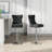 Modern Velvet Adjustable Swivel Counter Height Stools With Tufted Back Dining Chairs-1783443255