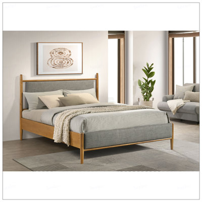 and Light  Queen Panel Platform Bed