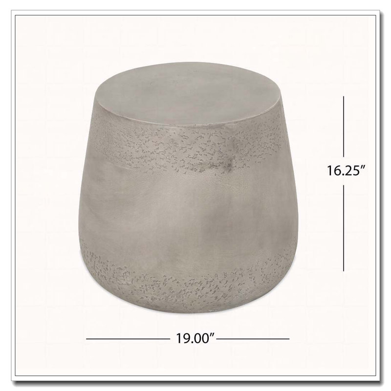 Table d'appoint d'extérieur en oxyde de magnésium