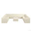 Canapé modulaire en forme de U, canapé modulaire compressé en velours côtelé de style minimaliste moderne, canapé-lit pour salon, chambre à coucher, canapé confortable