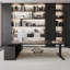 Bureau double caisson en L 86,61 po-1423746076-1423746077