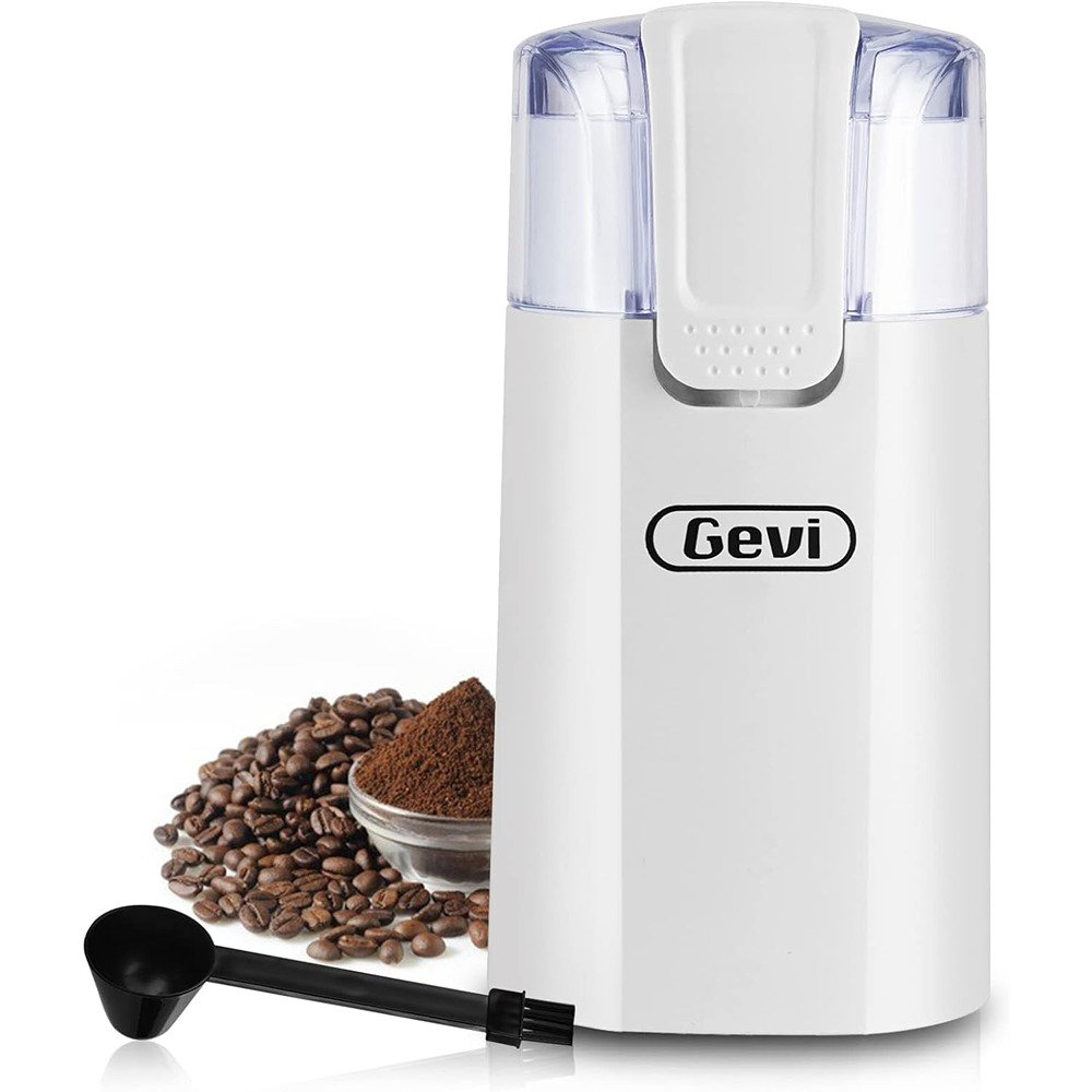  Gevi One-Touch Button Electric Coffee Grinder Coffee Bean  Grinder for Coffee Espresso Latte Mochas, Noiseless Operation.  GECGI140-U-1: Home & Kitchen