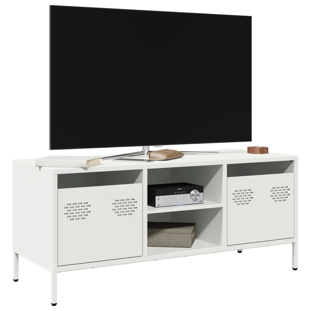 Vidaxl TV-Schrank Schwarz 101,5X39x43,5 Cm Kaltgewalzter Stahl