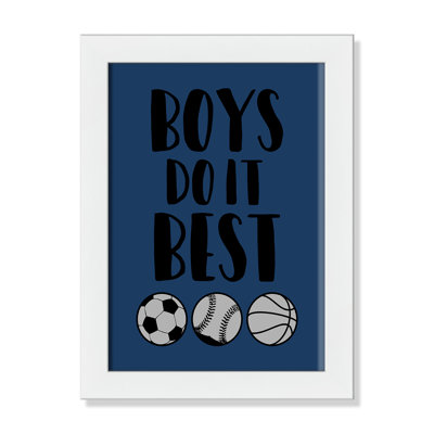Boys Do It Framed Art