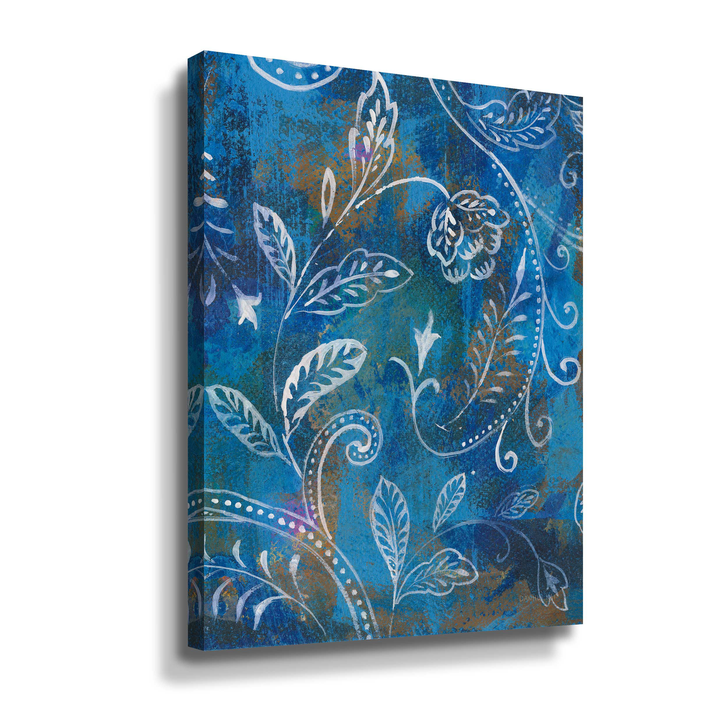 Fleur De Lis Living Exotic Elegance Diptych II On Canvas Print