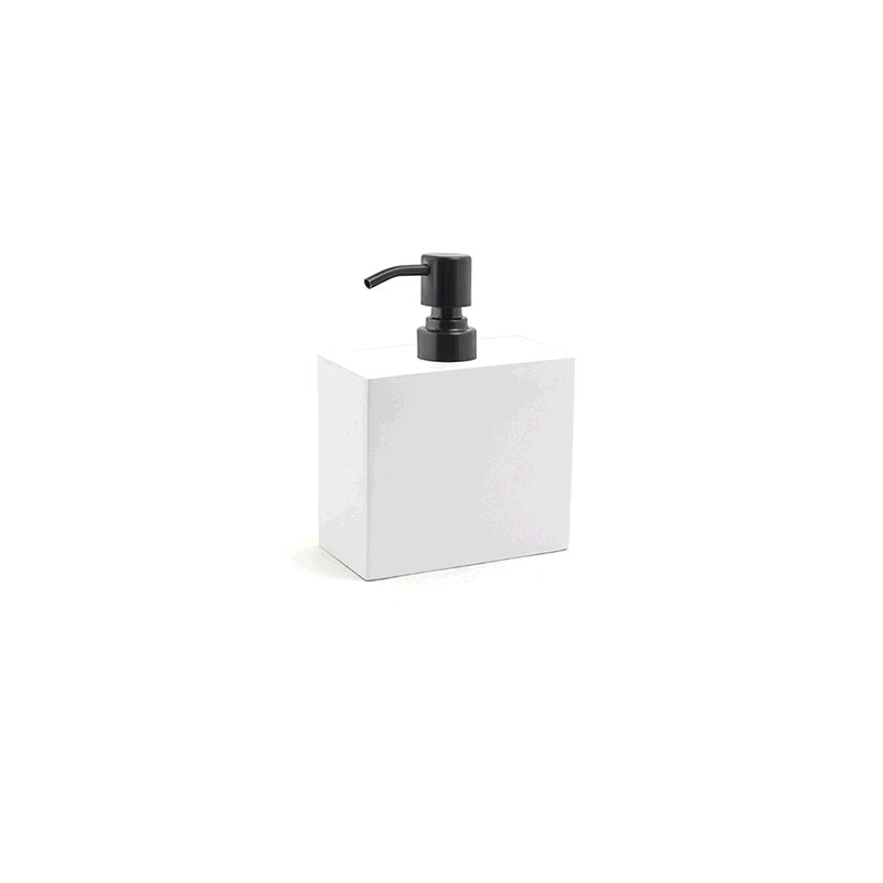 New York Soap Dispenser, Snow/Black