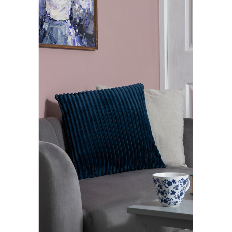 Liscomb Square Throw Cushion, Navy