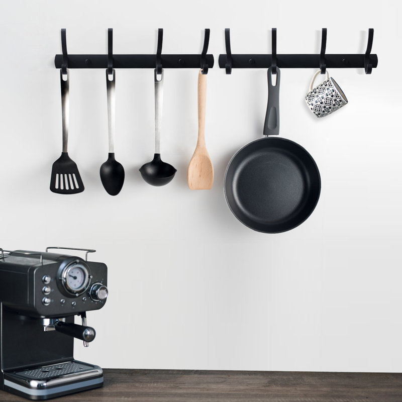 Portemanteau mural, crochets à manteau muraux modernes, cintres robustes pour mur, portemanteau noir mat