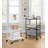 Minimalist Style 3 Tier Utility Rolling Shelf Cart-87910544
