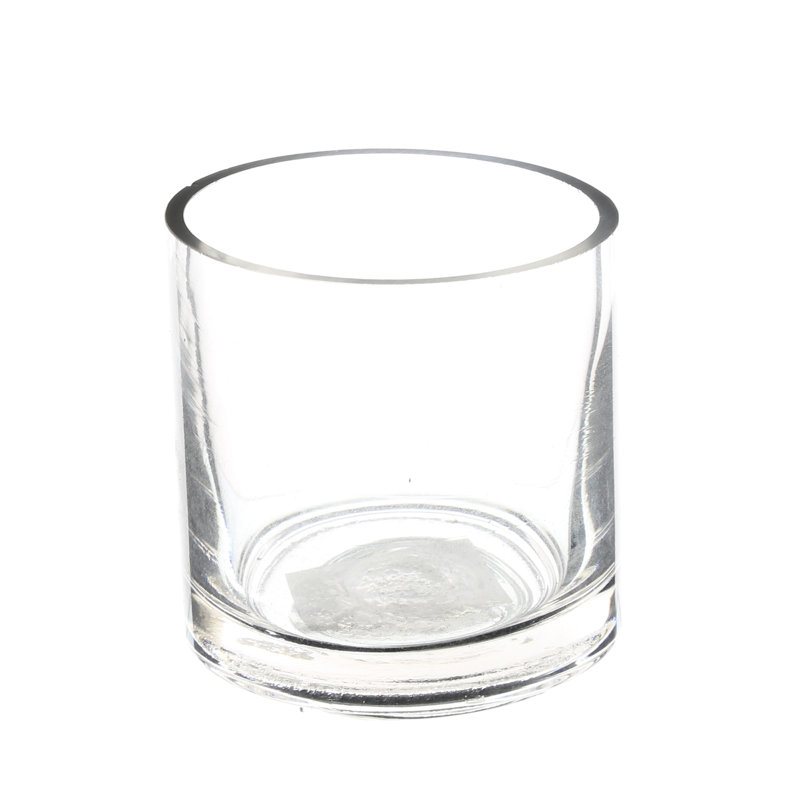 Ping Handmade Glass Table Vase, 3" H x 3" W x 3" D