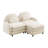 Cloud Comfort Sectionals, Teddy 2 Seat Modern Modular Sofa For Home