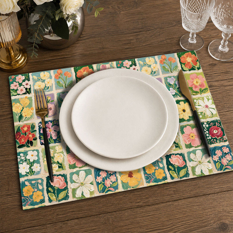 Rectangle Polyester Dining Table Placemat