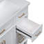Meuble-lavabo moderne avec lavabo en résine, 2 portes à fermeture douce et 4 tiroirs-106757405