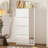 Household fixed 4-bucket shoe storage cabinet with mirror door