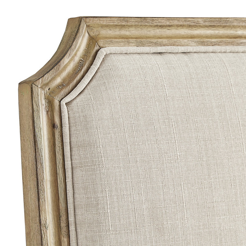 Hildemar 20.5'' H Linen Upholstered Side Chair, Beige, Natural