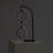 Nova 24 in. Ring Lights Novelty Integrated LED Arched Table Lamp with Built-In Color Options
