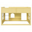 Lit mezzanine double pour enfant avec lumière DEL chaude-133038039