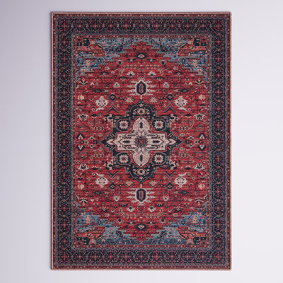 Chenier Oriental Red/Navy Area Rug