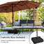 Ariyah 460cm X 270cm Rectangular Beach Parasol
