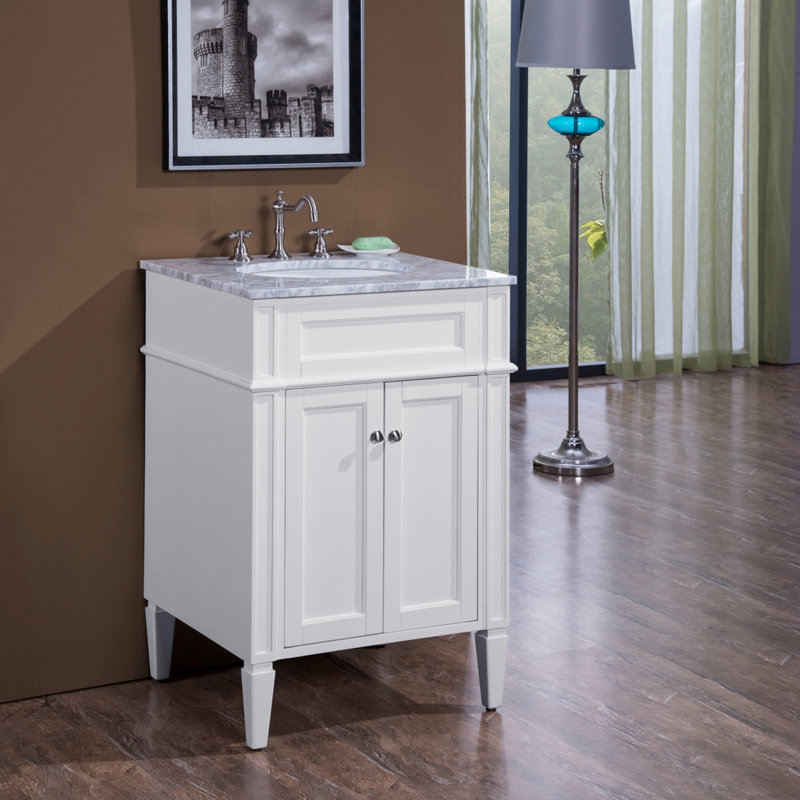 Ensemble de meuble-lavabo simple 24 po Rivers Park Ave, Blanc