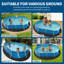 Heavy Duty Geotextile Pool Liner Pad for Above Ground Pools – Non-Woven, Puncture Resistant, Eco-Friendly Weed Barrier, Extends Liner Life, Pool Protector – Shape: Oval, Size: 16x32Ft