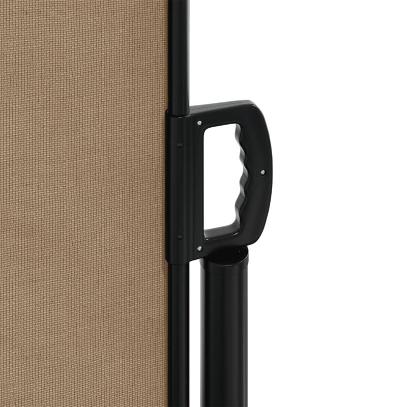 Auvent latéral rétractable Vidaxl anthracite, H 55,1 po x l 236,2 po, Taupe