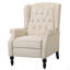 Fauteuil inclinable capitonné en tissu-955309005