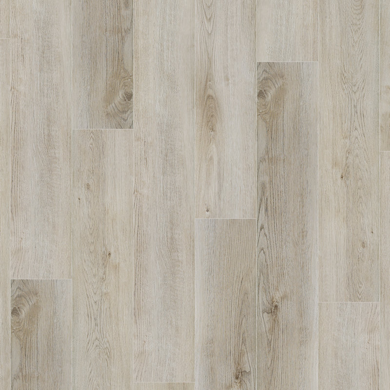 Planche de luxe en chêne 7,25 po x 48 po x 2 mm Foundation, Blanc Aspen