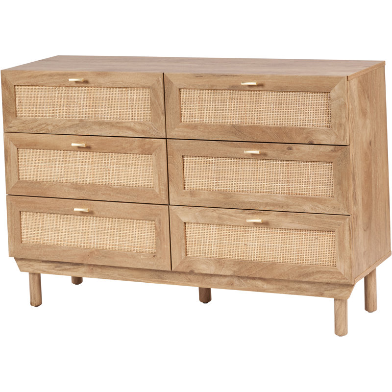 Cerelia 120cm W 6 - Drawer Chest of Drawers