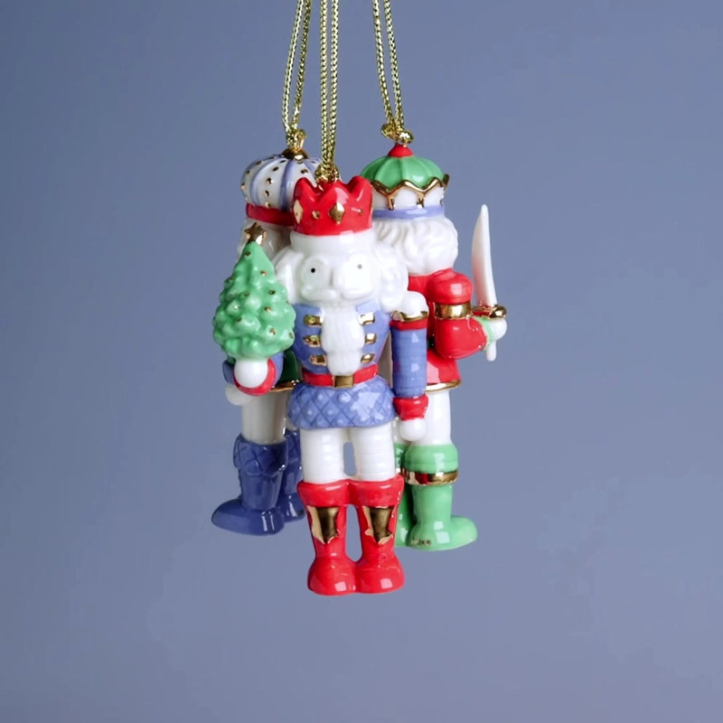Nutcracker 3-Piece Ornament Set