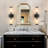Black Wall Sconce Set of tow Modern Bathroom Vanity Light Fixture (E12 Bulbs Excluded)-2113759134