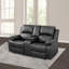 Canapé inclinable 69 po en cuir Vegan-1873966244
